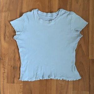 brandy melville lettuce trim crop top